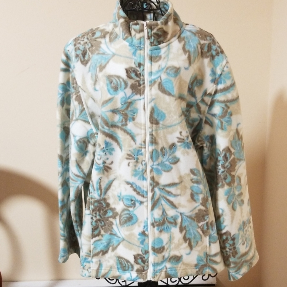 Alfred Dunner Polyester zip jacked size L